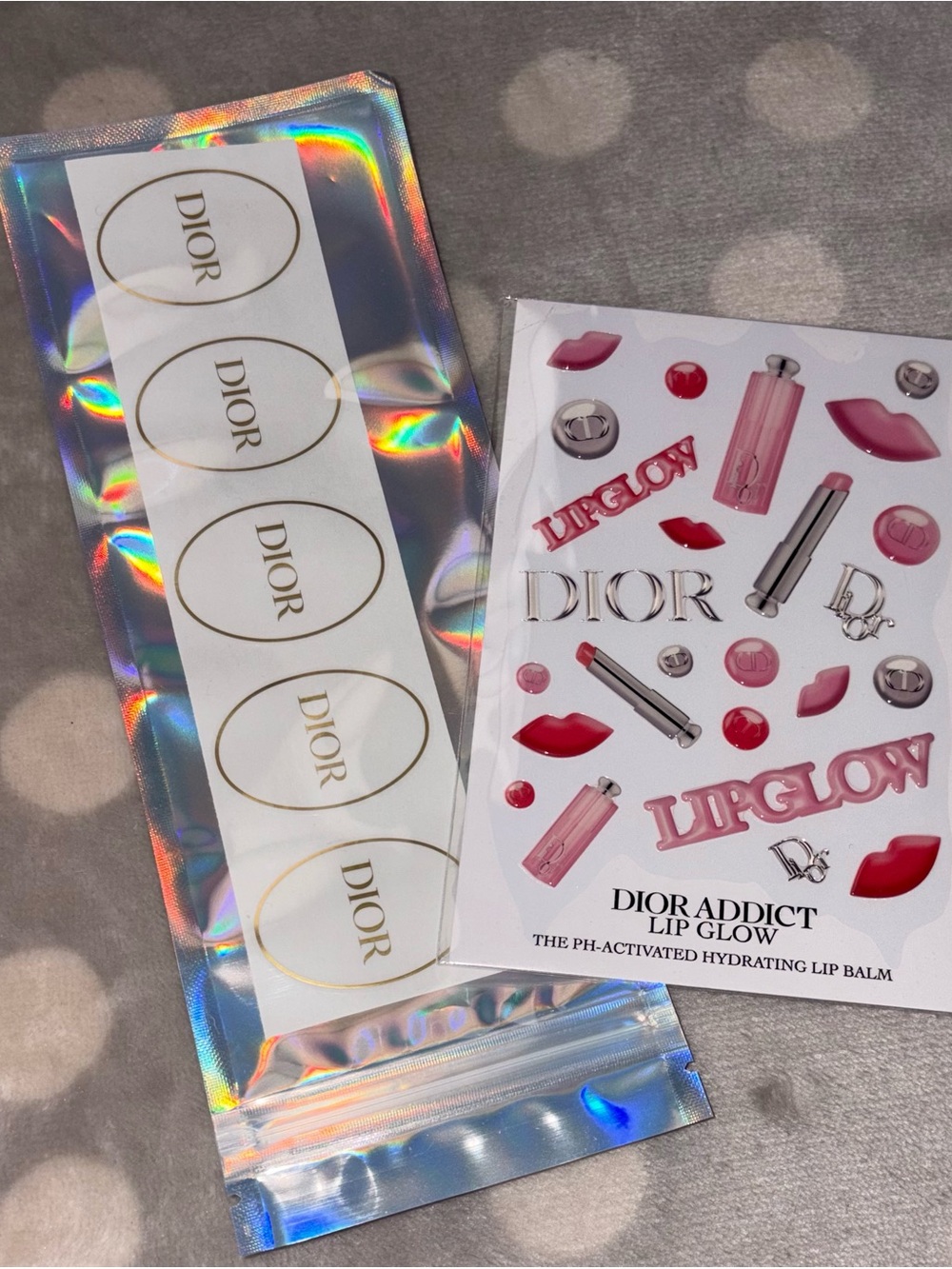 Dior Beauty Lip Glow Sticker Set - NEW
